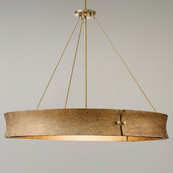 Luxury Modern Rustic Chandelier, Soft Gold, UHP5031