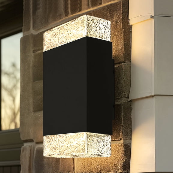 Luxury Modern Rustic Wall Sconce, Matte Black, UQL10211