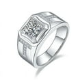 thumbnail image 1 of Luxury Moissanite Ring for Men's 1Carat Round Cut Diamond Engagement Rings, 1 of 1