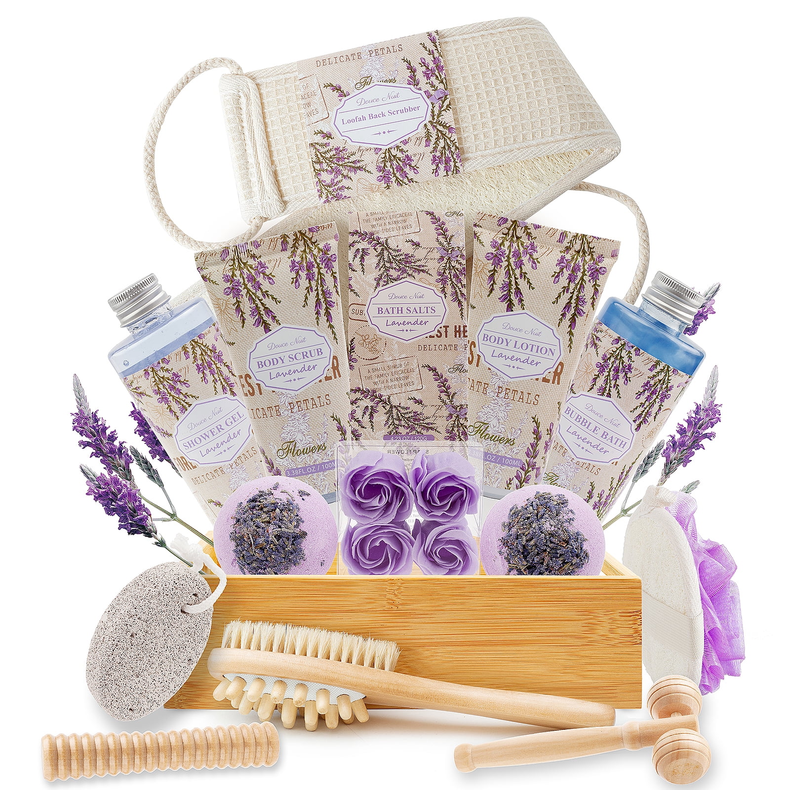 Luxury Mothers Day Gifts Baskets in Lavender Essential Christmas
