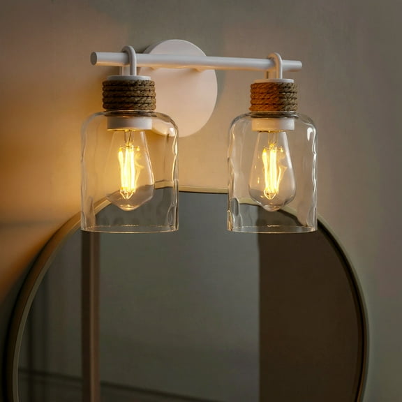 Luxury Natural Bath Light, Matte White, UQL6010