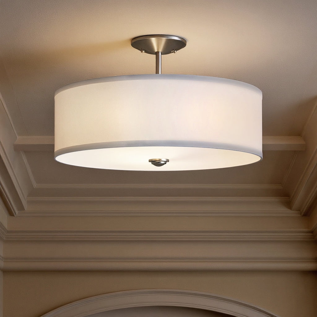 Luxury New Traditional Ceiling Light, Brushed Nickel, UKC20172