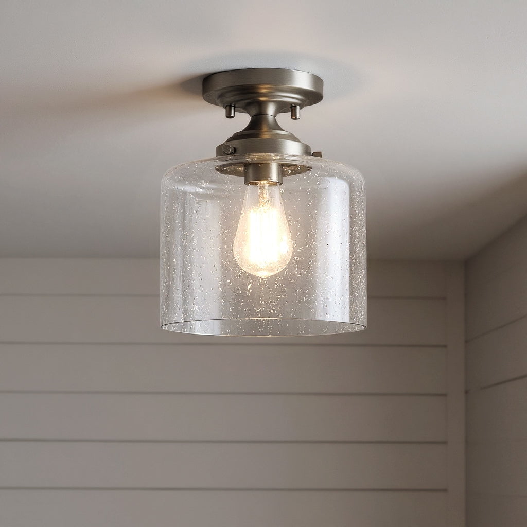 Luxury New Traditional Ceiling Light, Brushed Nickel, UKC20218