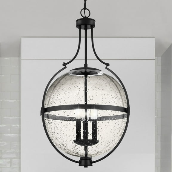 Luxury New Traditional Pendant, Matte Black, UQL5691