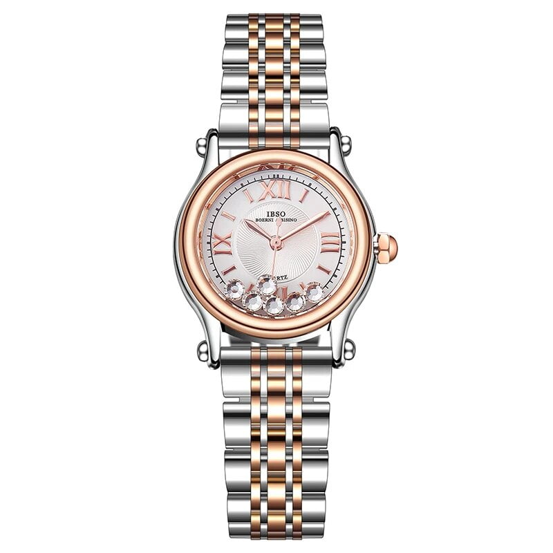 Luxury New Women Watches Rose Golden Waterproof Steel Female Hand Clock