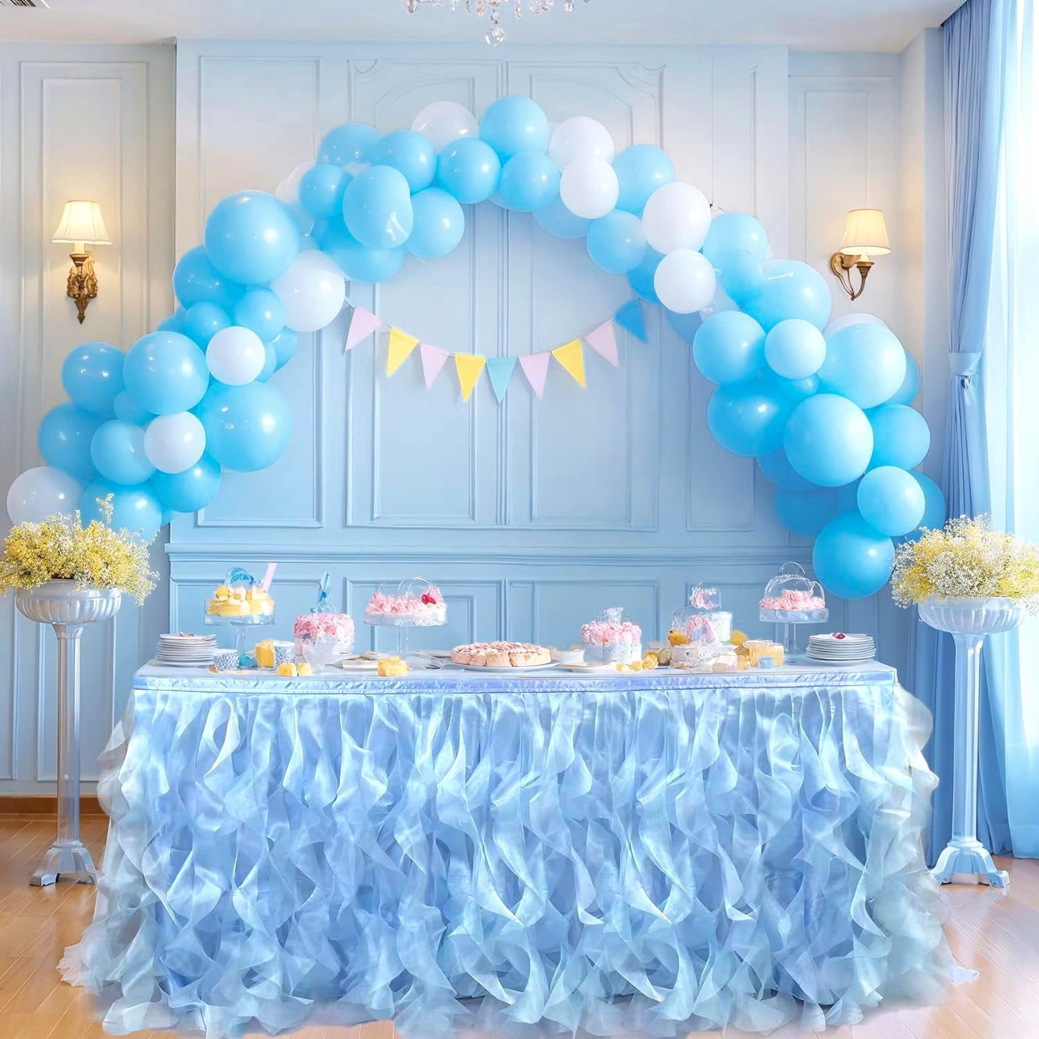 Luxury Organza Mesh Table Skirt Draping Floating Romance - Perfect for ...