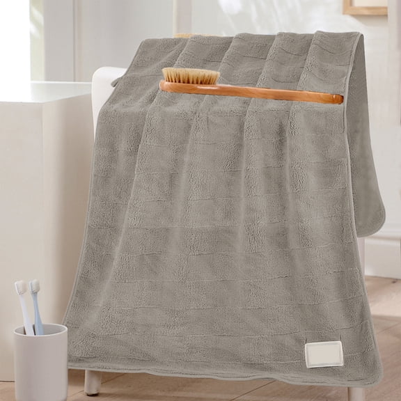 Luxury Oversized Bath Towel for Adults - Quick Drying Super Absorbent Bath Sheet, Soft Velvet Feel Microfiber for Spa, Gym, Beach - Perfect Gift