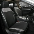 thumbnail image 1 of Luxury PU Leather Front Pair Car Seat Covers Protectors with Bling Bling Crystal Rhinestones for Women Girls, Universal Fit 95% of Cars, 1 of 9