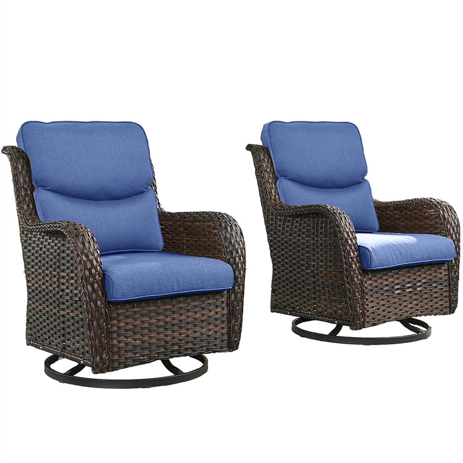 Outside Swivel Rattan Rocker Bellefurn Luxury Patio Swivel Rocker Chairs Wicker Rocking Chair ...