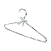 Luxury Pearl Bow Clothes Hanger, Elegant Princess Style Clothing Hanger, Pearl Hangers, Elegant Bride Hanger,Clothes Hanger for Coat Gift Shirt Party, Silver