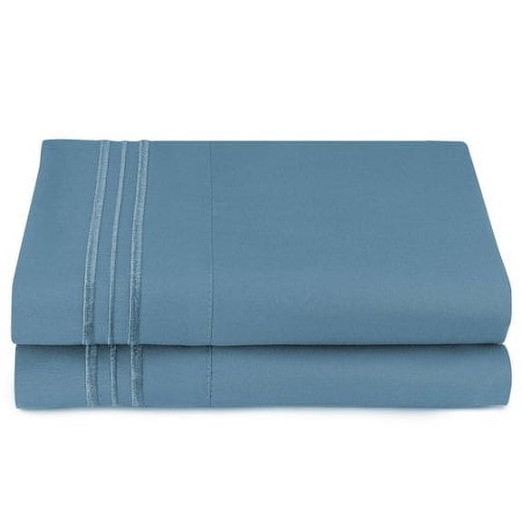 Luxury Pillow Case Set Blue Heaven Color Ultra Soft Pillowcase Set of 2 Standard Or Queen Size