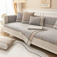 thumbnail image 1 of Luxury PineFor Apple Grain Sofa Covers Non Slip L Shape  Universal Sofa Towel Chaise Cover Lounge Couch Cover  Protectors Home Decor (light grey,70x70cm 1pcs), 1 of 6