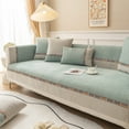 thumbnail image 1 of Luxury PineFor Apple Grain Sofa Covers Non Slip L Shape  Universal Sofa Towel Chaise Cover Lounge Couch Cover  Protectors Home Decor (green,70x150cm 1pcs), 1 of 6