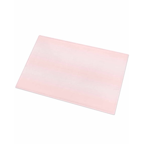 Luxury Plush Bathroom Rugs Mat, Pink Ombre Soft Shaggy Bath Carpet, Farmhouse Pink Gradient Color Aesthetic Non-Slip Floor Mat for Kitchen, Bedroom, 24"x35"