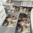 thumbnail image 1 of Luxury Plush Shaggy Bathroom Rugs,Ultra Soft Fluffy Bath Mat Set,Non-Slip Absorbent Bath Rug,U-Shaped Toilet Mat,Lid Cover,Washable Bathroom Floor Mats for Shower,Bathtub,Bathroom Decor, 1 of 4