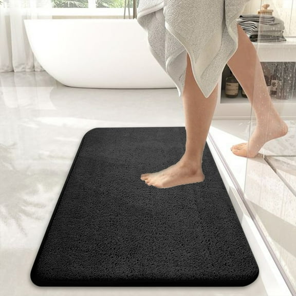 Luxury Plush Soft Polyester Area Rug 60x40cm, Super Cozy Non-Slip Floor Mat for Living Room, Bedroom & Hallway, Thick Warm Home Decor Carpet