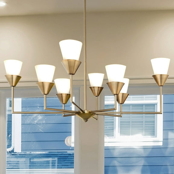 Luxury Posh Chandelier, Soft Gold, UHP5043