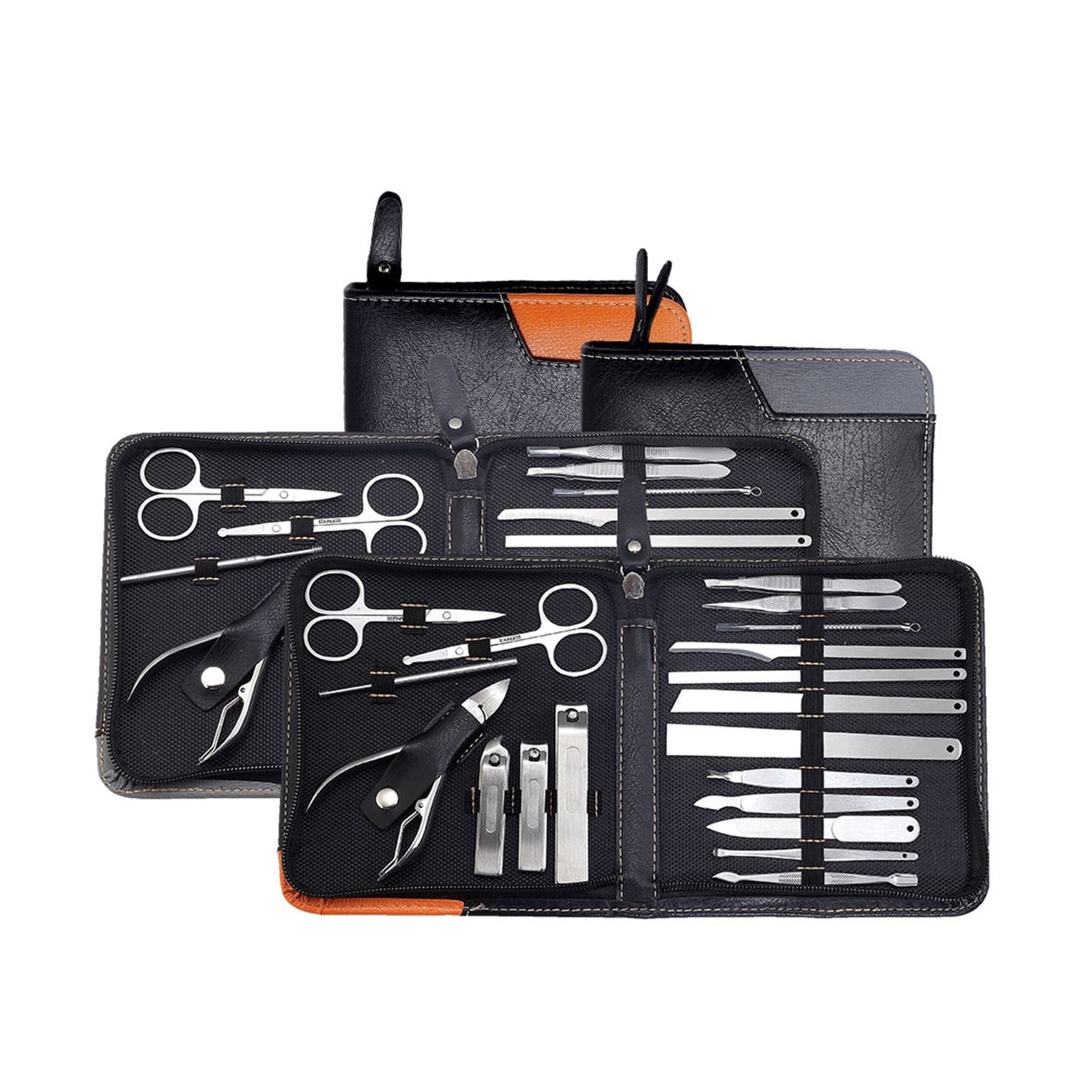 Luxury Professional Manicure Set 19/10 In 1 Nail Care Pedicure Set Acne Removal Nail Tool Nail Knife Tweezers Beauty Tool Gift