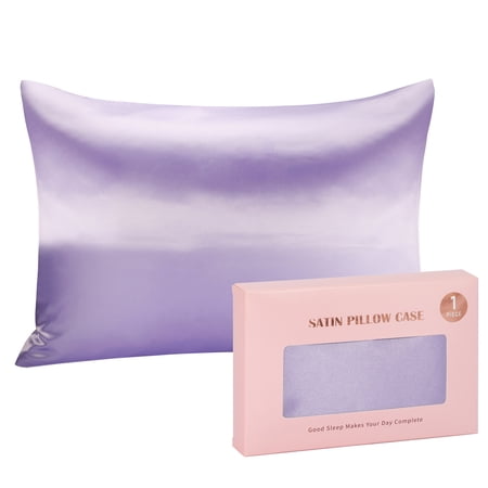 Luxury Purple Satin Pillow Case