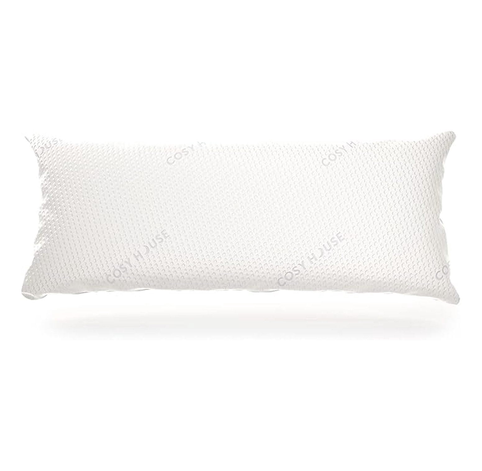 Luxury Rayon Derived from Bamboo Body Pillow for Side & Back -Supportive, Soft, Fluffy, & Quality Long Pillow - Measures 54” x 20”