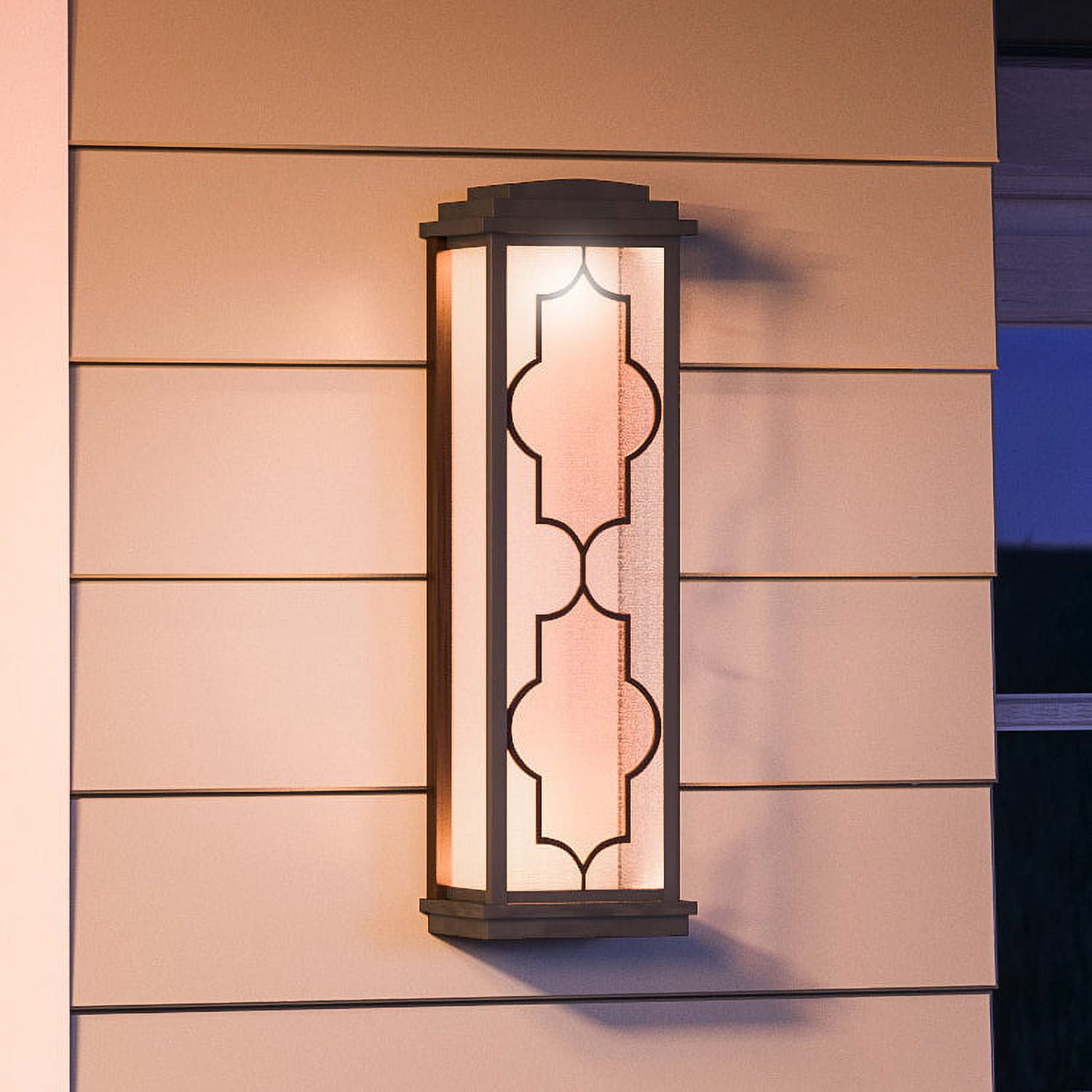 Luxury Rectangular Outdoor Wall Sconce, 22''H x 6.75''W, with Craftsman