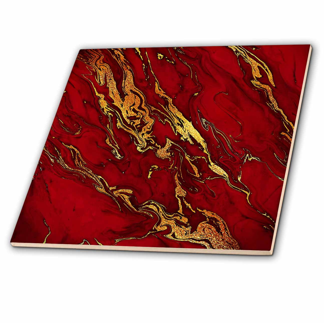 3dRose Multicolor Ceramic 12'' x 12'' Tiles, for Backsplash, Countertop