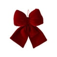 thumbnail image 1 of Luxury Red Velvet Christmas Bow Ornament, Large 3D Decorative Holiday Pendant, Traditional Velvet Tree Bow for Wreaths, Garlands & Home Décor, 11.5 Inch, Wine, Bow, 1 of 8