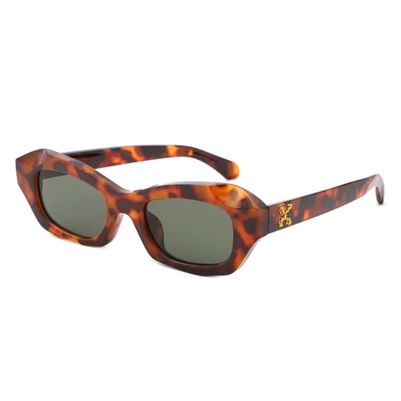 Luxury Retro Leopard Print Women Sunglasses Jelly Color Personality Trend Men Glasses