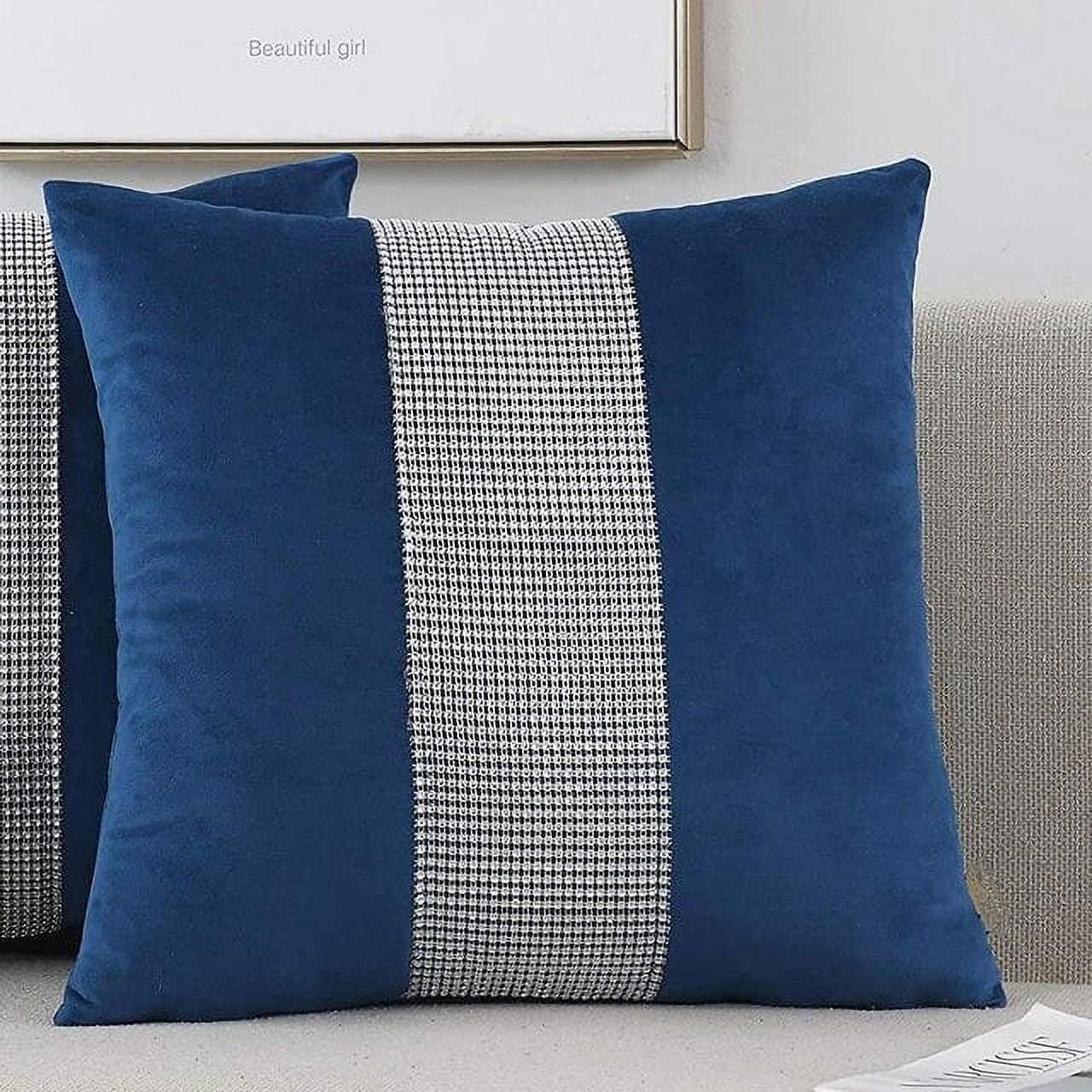 Luxury Rhinestone Velvet Cushion Cover 45x45cm Fashion Decor Sofa