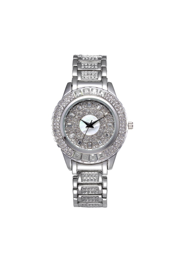 Luxury Rhinestone Women's Quartz Watch - Fashion Wrist Watch, Quartz Movement, and Sparkling Decoration - Perfect Accessory for Elegant