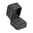 thumbnail image 1 of Unique Bargains Luxury Ring Box Jewelry Display Box for Engagement Disposal Decorative Box Suede Gray, 1 of 7