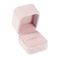thumbnail image 1 of Unique Bargains Luxury Ring Box Jewelry Display Box for Engagement Disposal Decorative Box Suede Pink, 1 of 7