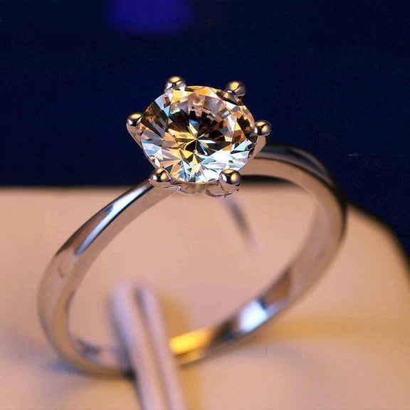 Luxury Round Brilliant Diamond Ring: Exquisitely Crafted Solitaire Diamond Ring Setting For Women