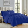 Luxury Royal Blue 5piece Bed in a Bag Down Alternative Comforter Set