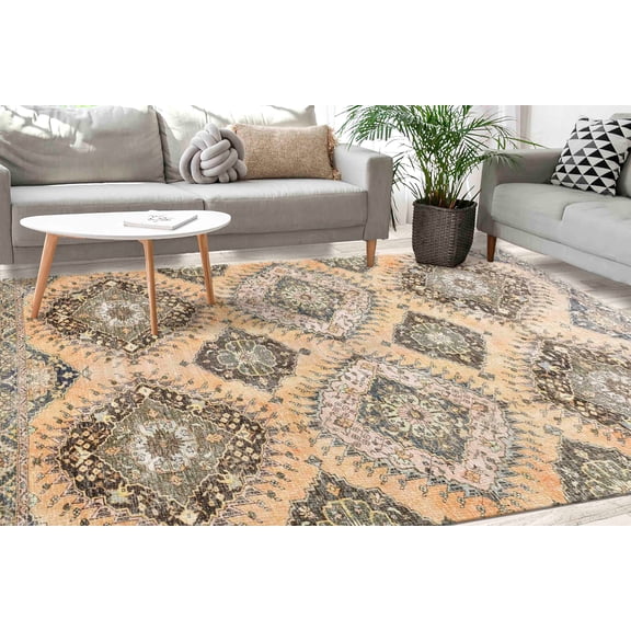 Luxury Rug, Bohemian Rugs, Area Rugs, Brown Rug, Kitchen Rug, Housewarming Gift Rugs, Thick Rugs, Turkish Rug, Gift For The Home Rugs, 5.9'x9.2' - 180x280 cm
