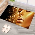 thumbnail image 1 of Luxury Rug, Office Decor Rug, Entry Rug, Gift For Him, Golden Woman Face Rugs, Woman Rugs, Modern Rugs, Gift For Her, Stair Rug, Indoor Rug, 2.6'x5' - 80x150 cm, 1 of 8