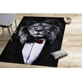 thumbnail image 1 of Luxury Rugs, Modern Rug, Stair Rugs, Wedding Rugs, Lion With Red Bow Tie Rug, Contemporary Rug, Animal Rugs, Accent Rug, Man Cave Rug, 2.6'x4' - 80x120 cm, 1 of 8