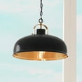 thumbnail image 1 of Luxury Rustic Pendant, 11''H x 16''W, Matte Black Finish, Caria Collection, by Urban Ambiance, 1 of 8
