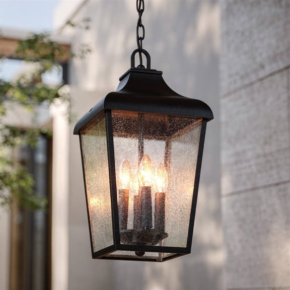 Luxury Rustic Pendant, Textured Black, UKC10030