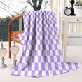 thumbnail image 1 of Luxury Sage Green Checkered Throw Blanket - Cozy & Warm Bed Throw Blanket for Sofa Chair Couch - Couch Blanket for Camping Picnic Travel - 50x60in Lightweight Bed Blanket, 1 of 5