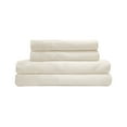 thumbnail image 1 of Luxury Satin 100 Percent Polyester Solid Sheet Set, Full, Ivory, 1 of 3