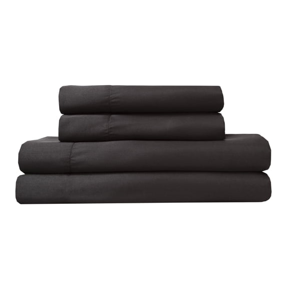 Luxury Satin 100 Percent Polyester Solid Sheet Set, King, Leopard