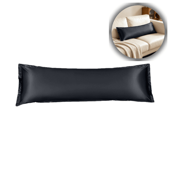 Luxury Satin Body Pillowcase with Waterproof Layer, Soft and Breathable for Comfortable Sleep, Perfect for Bedroom and Rest Use
