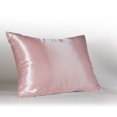 thumbnail image 1 of Luxury Satin Pillowcase for Hair and Skin Standard Satin Pillowcase with Zipper, Pink (1 per Pack) - Blissford, 1 of 3