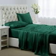 thumbnail image 1 of Luxury Satin Sheets Set Queen Size Blackish Green, 4-Piece Bedding Sets with Deep Pockets - Soft and Smooth Satin Bed Sheets for Ultra Comfort and Elegance, 1 of 8