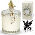 thumbnail image 1 of Luxury Scented Candle  - Black Bat Rare Flower  in Elegant Glass Jar, Decorative Soy Candles Gifts for Women, Long-Lasting 80 Hr, 14.8 oz, Luxury Candles for Women, 1 of 6