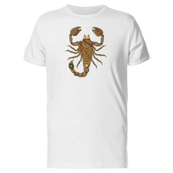 Luxury Scorpion Illustration T-Shirt Men -Image by Shutterstock, Male x-Large