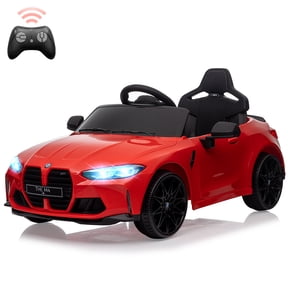 Luxury Sedan Sport Model Licensed 12V Electric Ride-On Car for Kids – Battery Powered, Remote Control, 3 Speeds, LED Lights, MP3, Wireless Connectivity, Double Doors, Suspension, 1-Seater – Red