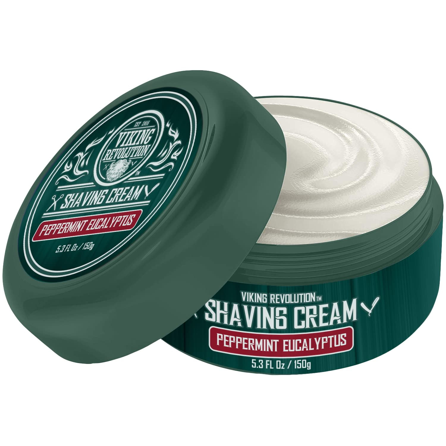 Luxury Shaving Cream Peppermint & Eucalyptus Scent Soft, Smooth