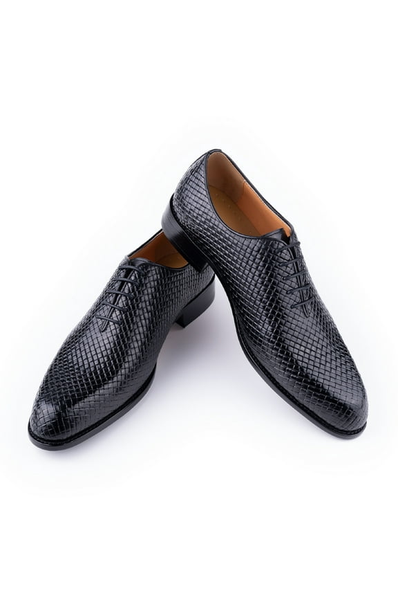 Luxury Shoes for Men 2023 Oxford Genuine Leather Shoes New Model Formal Lace Up Dress Wedding Office Business Shoes for Men Black 11.5